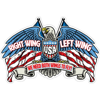 Left Wing Right Wing Sticker