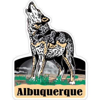 Albuquerque   Howling Wolf Sticker