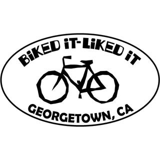 OK4 Georgetown  CA Biked it Liked it Oval Sticker