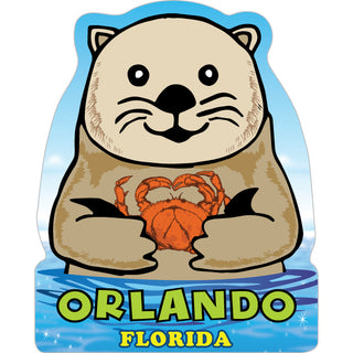 OK4 Orlando  FL Cartoon Otter (00789) Sticker