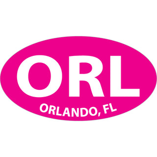 OK4 Orlando  FL ORL Pink Euro (00502) Sticker