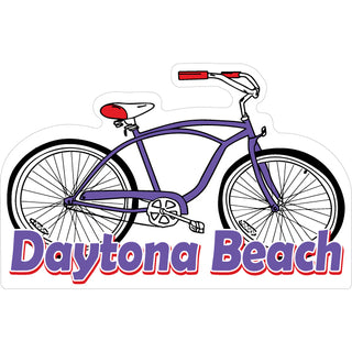 OK4 Daytona Beach Purple Cruiser Bicycle Sticker