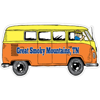 Great Smoky Mountains TN   Bus Side View Sticker