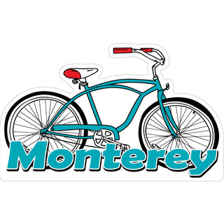OK4 Monterey Cruiser Bike Teal Sticker