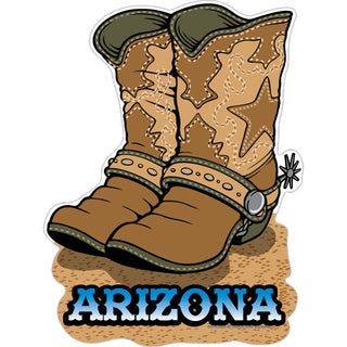 Arizona   Cowboy Boots Sticker