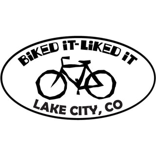 OK4 Lake City Colorado Biked It Oval Sticker