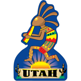 OK4 Utah Kokopelli vert (0044 00009 14) Sticker