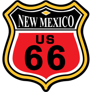 New Mexico   Route 66 Color Shield New Mexico Sticker