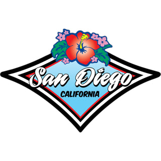 San Diego   Diamond Hibiscus Sticker