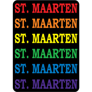 St Maarten   Repeat Colors Sticker