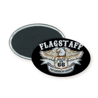 Flagstaff Eagle Route 66 Oval Badge Magnet