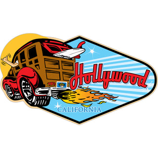OK4 Hollywood Rounded Woody Diamond Sticker