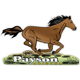 Payson Arizona Galloping Horse Sticker