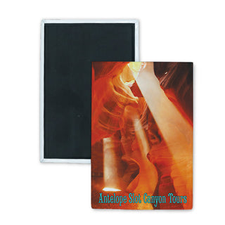 Antelope Slot Canyon Tours 3 Beams (new) Rectangle Badge Magnet