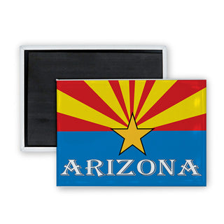 Arizona   Arizona Flag Rectangle Badge Magnet