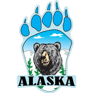 Alaska Bear Paw Full Color Sticker