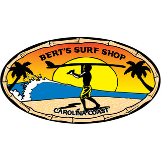 Bert's Surf Shop Endless Summer Oval Sticker