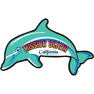 Mission Beach California   Dolphin Jumping Sticker