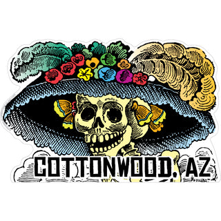Cottonwood  AZ   Big Hat Catrina Sticker