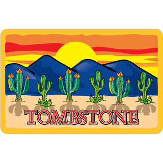 Tombstone   6 Cactus Desert Sunset Sticker