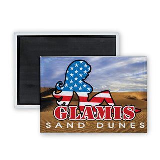 Glamis   Flag Mud Flap Girl Rectangle Badge Magnet