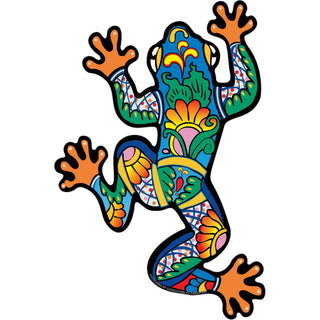 Crawling Colorful Frog   Crawling Coloful Frog Sticker