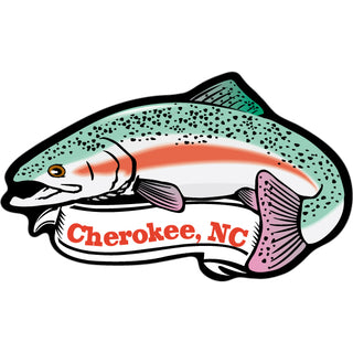 Cherokee  NC   Trout Sticker