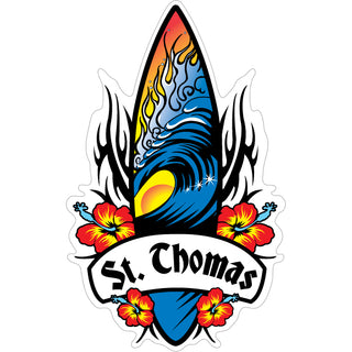 ST THOMAS TRABAL SURFBOARD Sticker