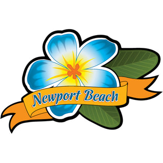 Blue Plumeria Flower   Newport Beach  CA Blue Plumeria Flower Sticker