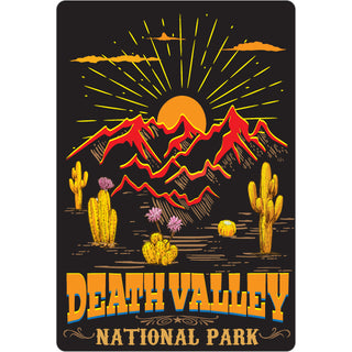 Death Valley Black and Orange Desert Sticker