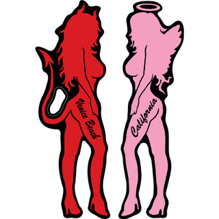 OK4 Venice Beach  CA Angel Devil Sticker
