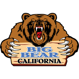 45633 Big Bear Lake Angry Bear Sticker