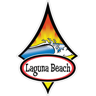Laguna Beach California Diamond Wave Sticker