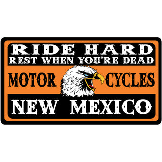 OK4 New Mexico Ride Hard Sticker