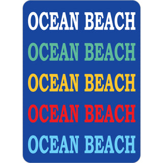 Ocean Beach   Repeating Colors Sticker