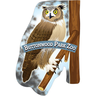 Buttonwood Park Zoo Great Horned Owl Sticker