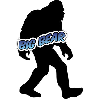 Big Bear CA Bigfoot Silhouette Sticker