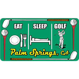 Palm Springs CA   Eat Sleep Golf Sticker