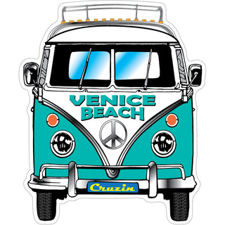 Venice Beach   Bus Front View Sticker