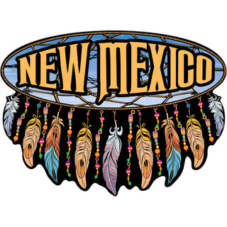 New Mexico   Wide Dream Catcher Sticker