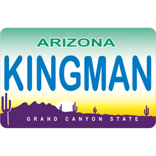 Kingman  AZ   Arizona License Plate Sticker