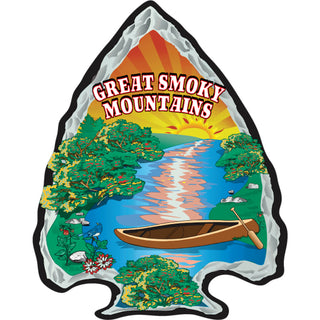 OK4 Great Smoky Mountains Arrowhead Sunset Sticker
