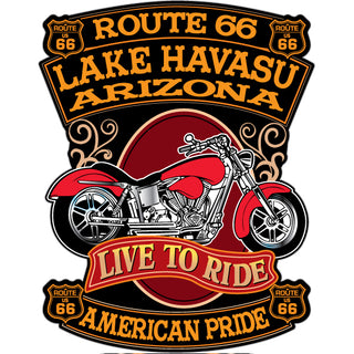 Lake Havasu  Az   Ride To Live Motorcycle Sticker