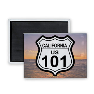 CA US HWY 101 1 Rectangle Badge Magnet