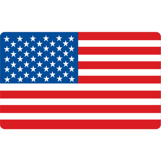 Novelty   American Flag Sticker