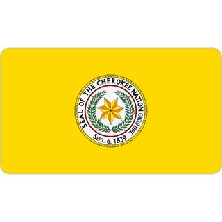 Cherokee Nation Seal Flag   Cherokee  NC Cherokee Nation Sticker