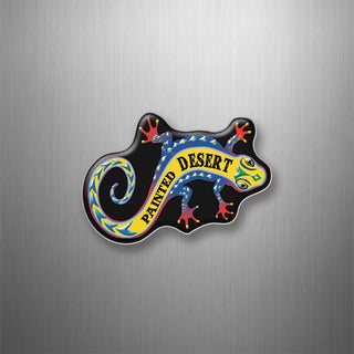 Painted Desert   Colorful Gecko 3D Magnet