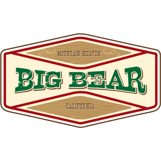 Big Bear  CA Rectangle Shape Sticker