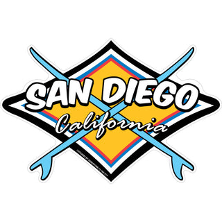 San Diego  CA   Diamond Crossing Surfboards Sticker
