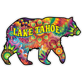 Lake Tahoe   Psychedelic Bear Sticker